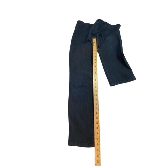 Chico's Pull On Elastic Waist Demin Jeans with Faux Front Pockets Size 1 - Picture 7 of 12